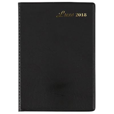 Image for LUXE 2018 POCKET DIARY WEEK TO OPENING 108 X 76MM BLACK from Coastal Office National